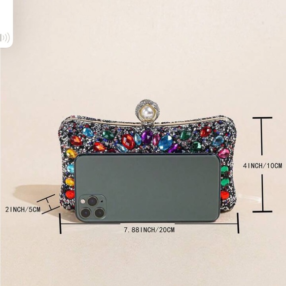 Mini Donhle-Sided Sunflower Shaned Clutch - Picture 4 of 4